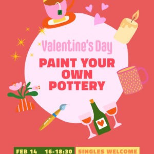 Paint Your Own Pottery - Valentine's Day Special