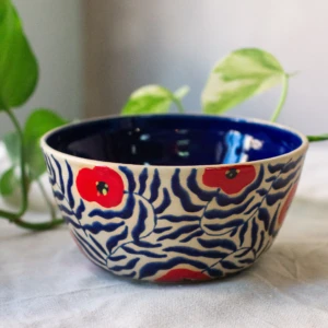 Red Poppy Bowl