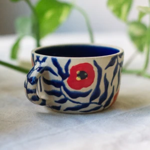 Red Poppy Coffee Mug 140 ml