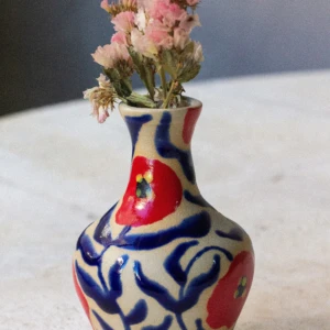 Red Poppy Mini Vase