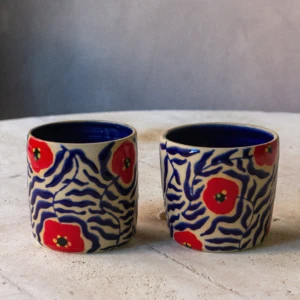 Red Poppy Coffee Tumbler 300 ml