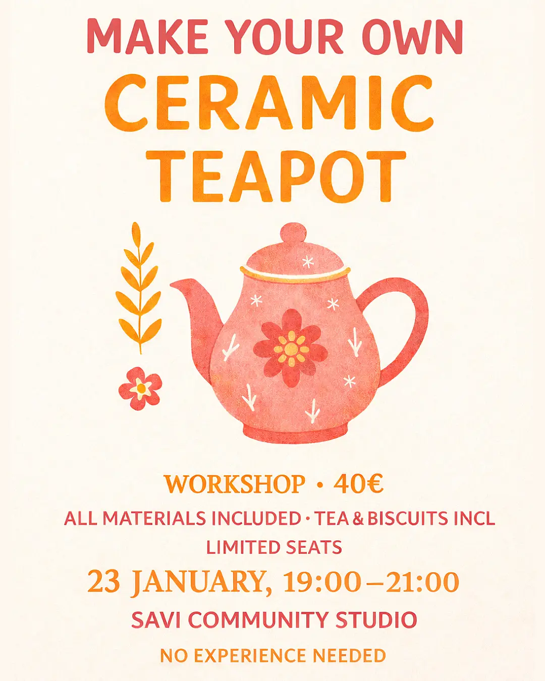 Make your own ceramic teapot
