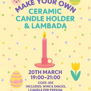 Make Your Own Ceramic Candle Holder and Lambada