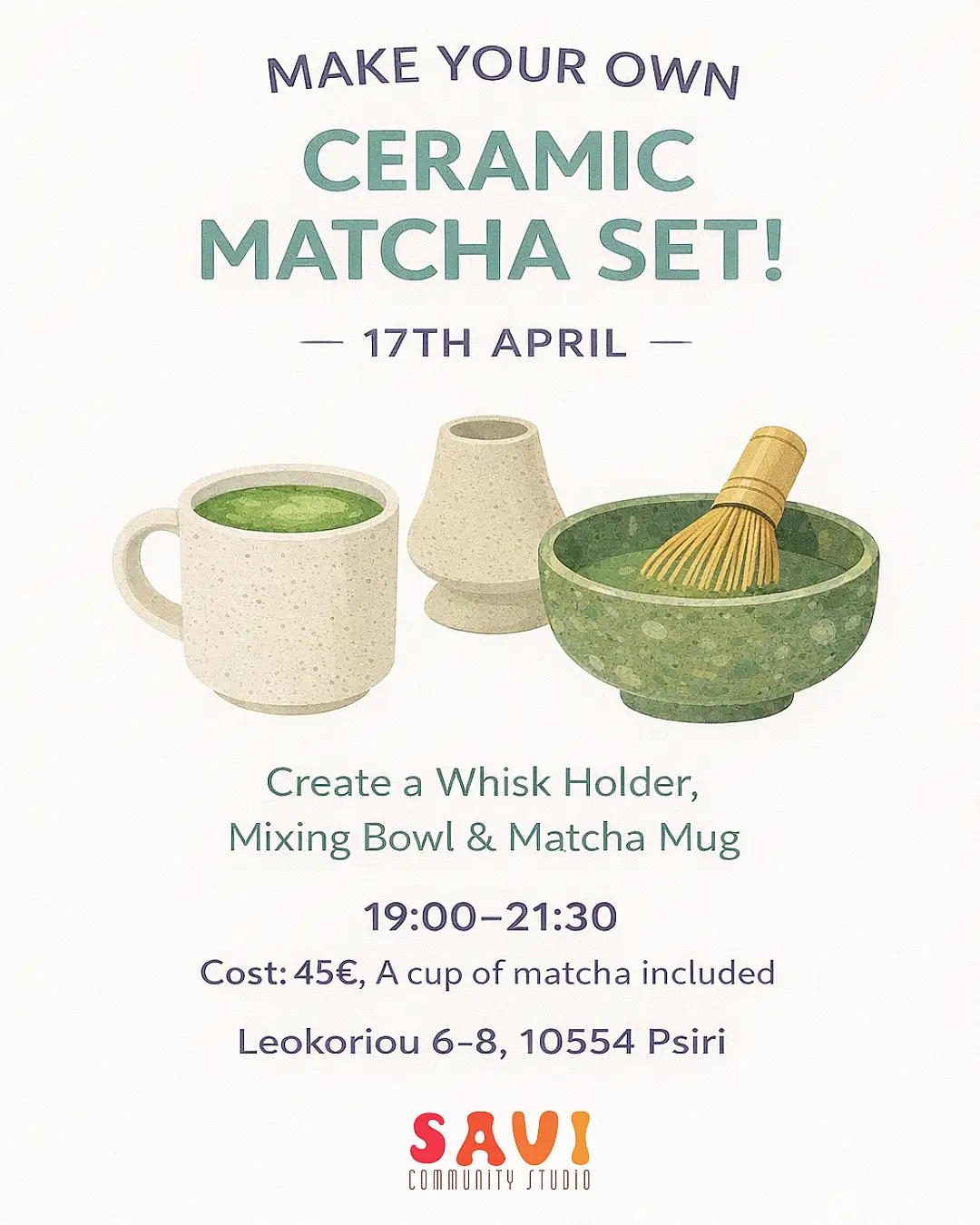 Make Your Own Ceramic Matcha Set