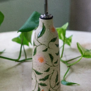 Pink Flower Oil Dispenser 290 ml