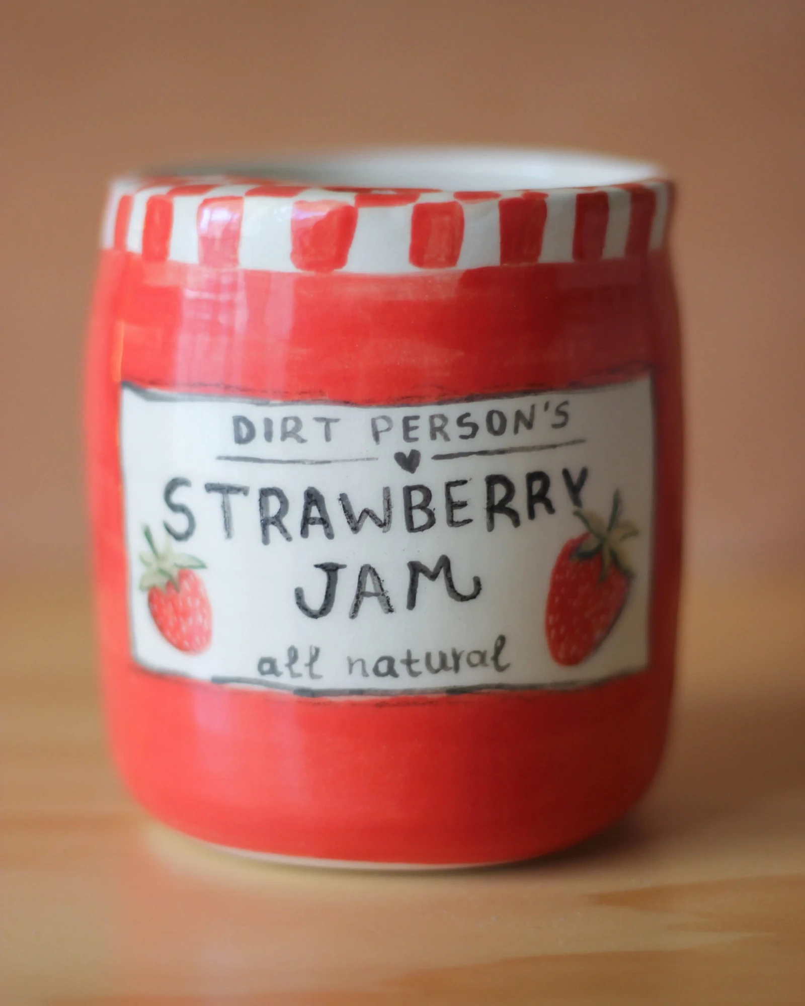 Jam Jar to go Mug by Dirt Person Ceramics